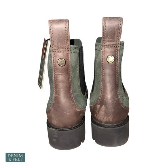 NEW Ariat Wexford Lug Waterproof Chelsea Boot Forest Green Chunky Sole Outdoor - Picture 14 of 15
